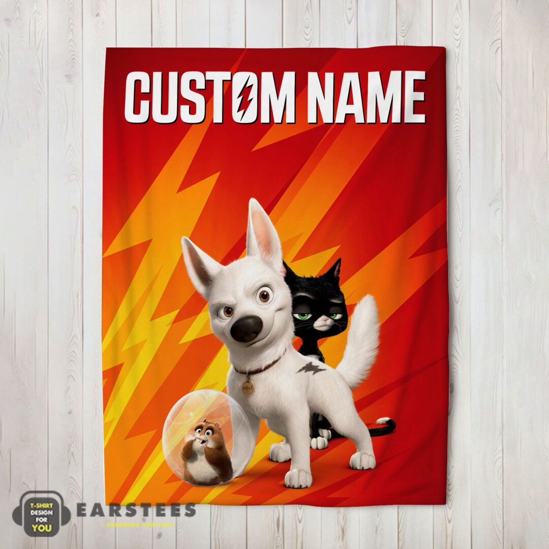 good-disney-bolt-and-friends-blanket-fleece-customized-blanket-mk-02 Good Disney Bolt And Friends Blanket Fleece Customized Blanket