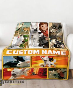Good Disney Bolt Cartoon Bolt And Penny Blanket Fleece Customized Blanket - Image 2