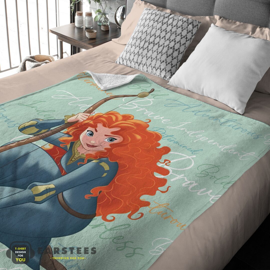 good-disney-brave-merida-princess-blanket-fleece-mk-03 Good Disney Brave Merida Princess Blanket Fleece - Image 2
