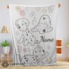 Good Disney Cartoon 101 Dalmatians Cute Blanket Fleece Customized Blanket