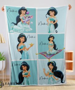 Good Disney Cartoon Aladdin Jasmine Princess Blanket Fleece Customized Blanket