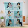 Good Disney Cartoon Aladdin Jasmine Princess Blanket Fleece Customized Blanket