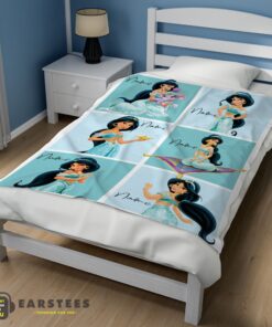 Good Disney Cartoon Aladdin Jasmine Princess Blanket Fleece Customized Blanket - Image 3