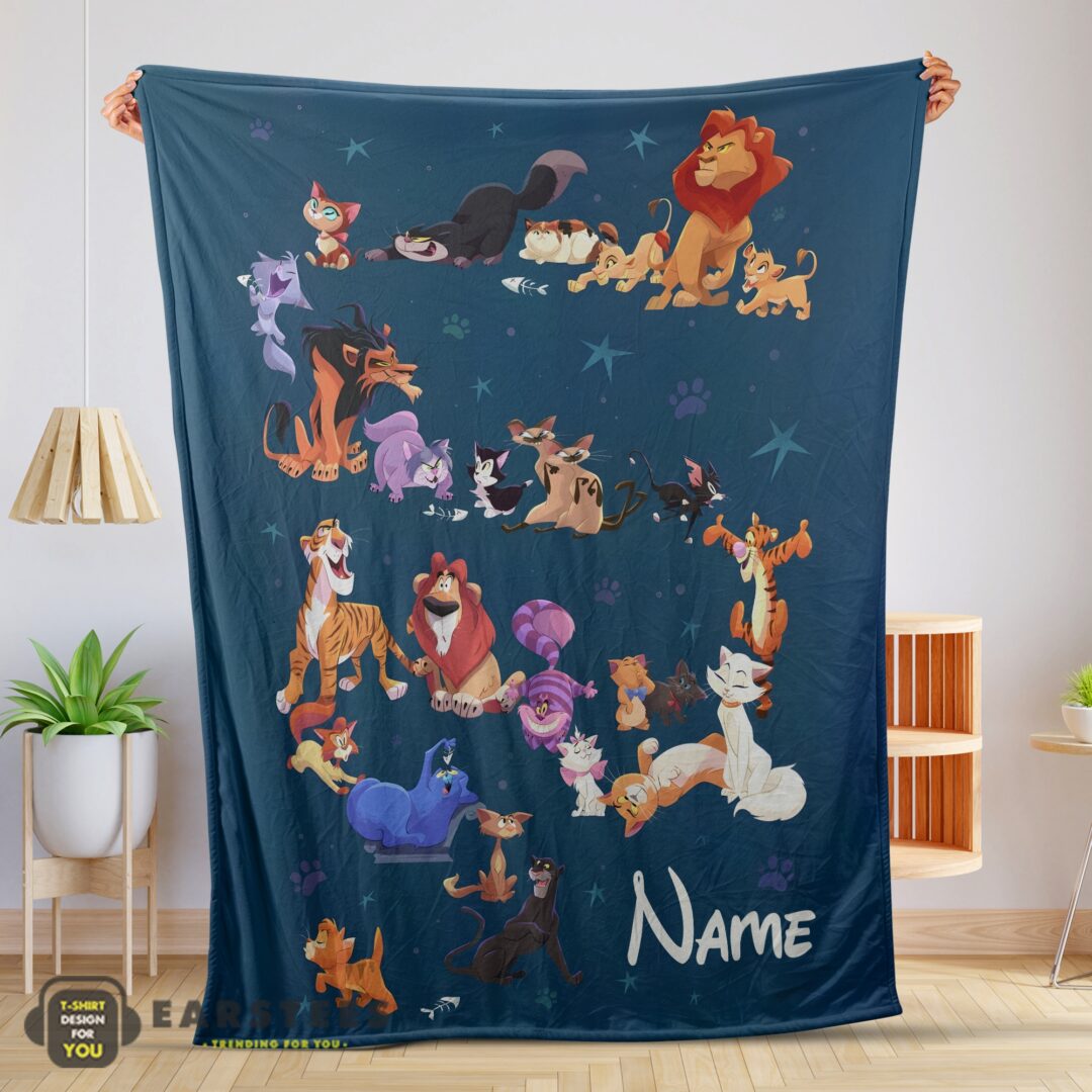 good-disney-cartoon-all-cats-character-blanket-fleece-customized-blanket-mk-01 Good Disney Cartoon All Cats Character Blanket Fleece Customized Blanket
