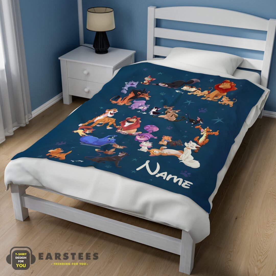 good-disney-cartoon-all-cats-character-blanket-fleece-customized-blanket-mk-02 Good Disney Cartoon All Cats Character Blanket Fleece Customized Blanket - Image 3