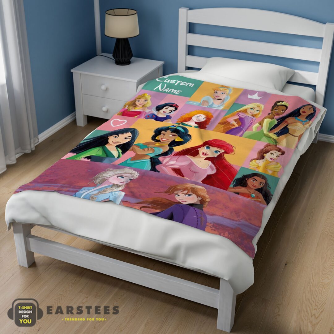 good-disney-cartoon-all-princess-characters-blanket-fleece-customized-blanket-mk-02 Good Disney Cartoon All Princess Characters Blanket Fleece Customized Blanket - Image 3