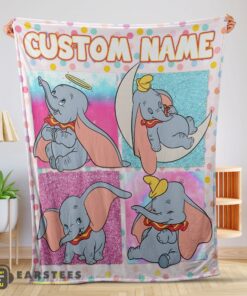 Good Disney Cartoon Baby Girl Elephant Dumbo Velveteen Cute Blanket Fleece Customized Blanket