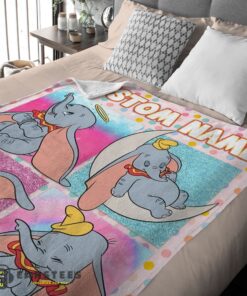 Good Disney Cartoon Baby Girl Elephant Dumbo Velveteen Cute Blanket Fleece Customized Blanket - Image 2