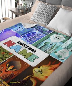 Good Disney Cartoon Elemental Ember Wade Lutz Clod Blanket Fleece Customized Blanket - Image 2