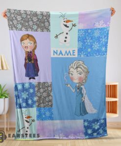 Good Disney Cartoon Frozen Elsa Princess Anna Olaf Blanket Fleece Customized Blanket