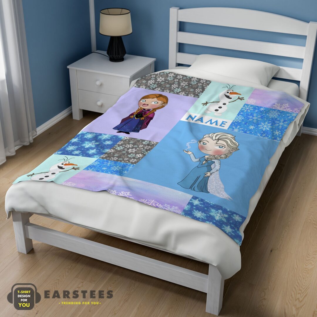 good-disney-cartoon-frozen-elsa-princess-anna-olaf-blanket-fleece-customized-blanket-mk-02 Good Disney Cartoon Frozen Elsa Princess Anna Olaf Blanket Fleece Customized Blanket - Image 3