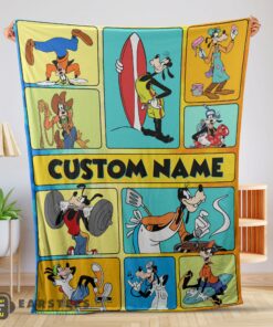 Good Disney Cartoon Goofy With Friends Blanket Fleece Customized Blanket