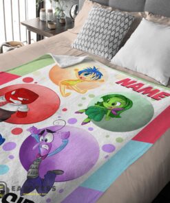 Good Disney Cartoon Inside Out Blanket Fleece Customized Blanket - Image 2