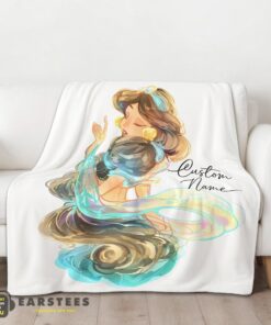 Good Disney Cartoon Jasmine Princess Blanket Fleece Customized Blanket - Image 2