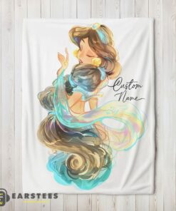 Good Disney Cartoon Jasmine Princess Blanket Fleece Customized Blanket
