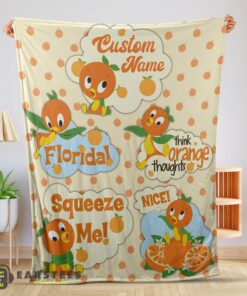 Good Disney Cartoon Orange Bird Cute Blanket Fleece Customized Blanket
