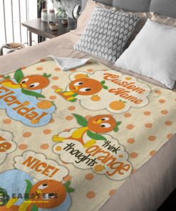 Good Disney Cartoon Orange Bird Cute Blanket Fleece Customized Blanket - Image 2