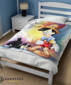 Good Disney Cartoon Pinocchio Blanket Fleece Customized Blanket - Image 3