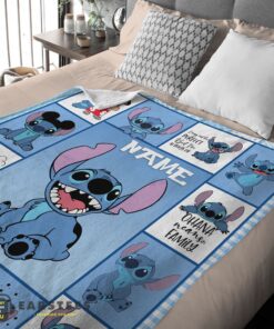 Good Disney Cartoon Stitch With Friends Blanket – Customize Blanket - Image 2