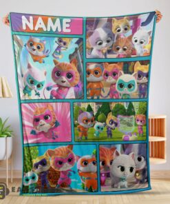 Good Disney Cartoon SuperKitties With Friends Blanket Fleece Customized Blanket