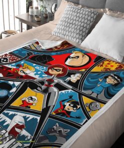 Good Disney Cartoon The Incredibles Tapestry Blanket Fleece Customized Blanket - Image 2