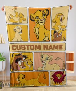 Good Disney Cartoon The Lion King Simba With Friends Blanket Fleece Customized Blanket