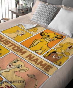 Good Disney Cartoon The Lion King Simba With Friends Blanket Fleece Customized Blanket - Image 2