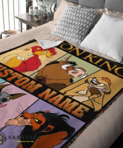 Good Disney Cartoon The Lion King With All Friends Blanket Fleece Customized Blanket - Image 2