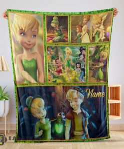 Good Disney Cartoon Tinker Bell Cute Blanket Fleece Customized Blanket