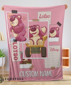 Good Disney Cartoon Toy Story Cute Lotso Grid Photos Blanket