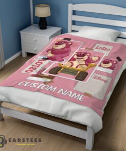 Good Disney Cartoon Toy Story Cute Lotso Grid Photos Blanket - Image 3