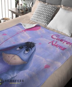 Good Disney Cartoon Winnie-the-Pooh Eeyore Cute Blanket Fleece Customized Blanket - Image 2