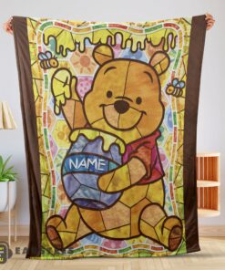 Good Disney Cartoon Winnie the Pooh With Jars of Honey Blanket – Customize Blanket