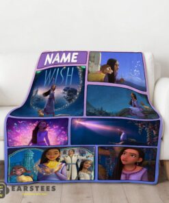 Good Disney Cartoon Wish Asha Princess Blanket Fleece Customized Blanket - Image 2