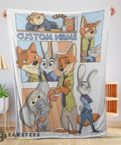 Good Disney Cartoon Zootopia Velveteen Cute Blanket Fleece Customized Blanket