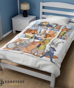 Good Disney Cartoon Zootopia Velveteen Cute Blanket Fleece Customized Blanket - Image 3