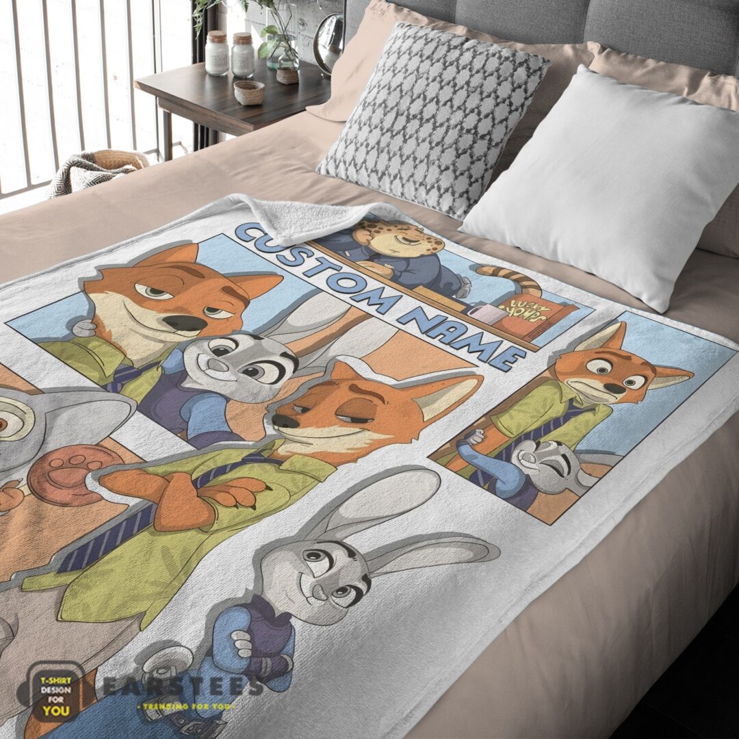 good-disney-cartoon-zootopia-velveteen-cute-blanket-fleece-customized-blanket-mk-03 Good Disney Cartoon Zootopia Velveteen Cute Blanket Fleece Customized Blanket - Image 2