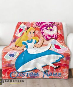 Good Disney Cheshire Cat Alice In Wonderland Blanket Fleece Customized Blanket - Image 2