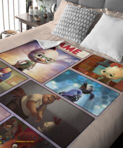Good Disney Chicken Little Collage Poster Blanket Fleece Customized Blanket - Image 2