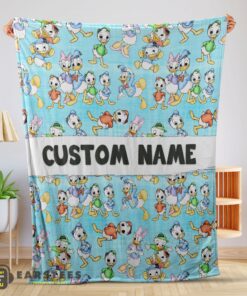 Good Disney Donald Duck Daisy Huey Dewey Louie Blanket Fleece Customized Blanket