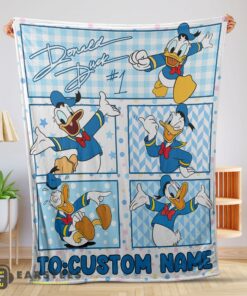 Good Disney Donald Duck with Signature And Friends Donald Duck Moods Blanket – Customize Blanket