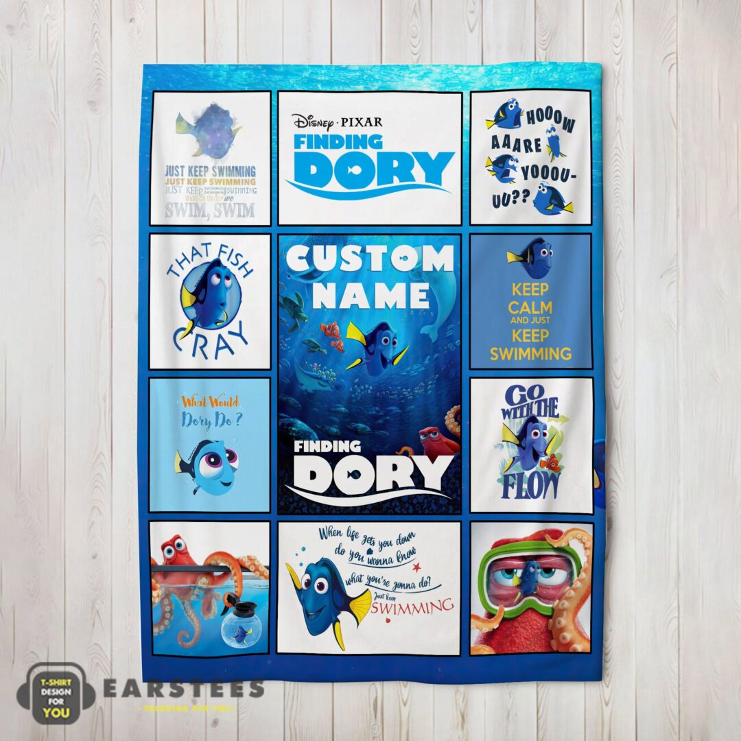 good-disney-finding-dory-what-would-dory-do-collage-blanket-fleece-customized-blanket-mk-02 Good Disney Finding Dory What Would Dory Do Collage Blanket Fleece Customized Blanket
