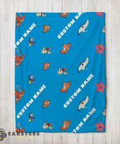 Good Disney Finding Nemo & Dory Characters Blanket Fleece Customized Blanket