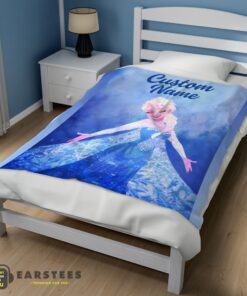 Good Disney Frozen Magic Elsa Blanket Fleece Customized Blanket - Image 3