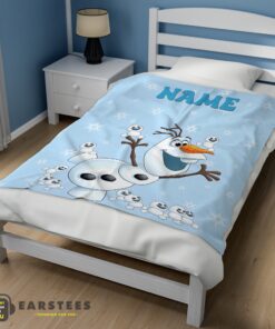 Good Disney Frozen Olaf Dancing Blanket Fleece Customized Blanket - Image 3