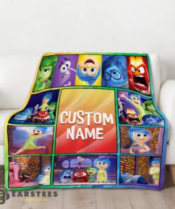 Good Disney Inside Out Colorful Collage Blanket Fleece Customized Blanket - Image 2