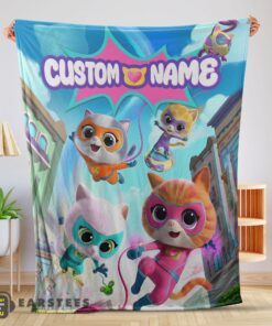 Good Disney Junior SuperKitties Chibi Cute Fleece Blanket – Customize Blanket