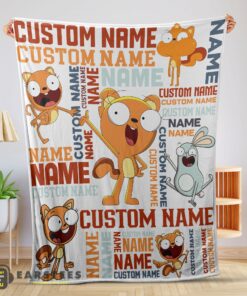 Good Disney Kiff Chatterley & Barry Buns Blanket Fleece Customized Blanket