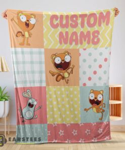 Good Disney Kiff Chatterley & Barry Buns Pattern Blanket Fleece Customized Blanket