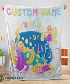 Good Disney Long Hair Princess Rapunzel Princess Blanket Fleece Customized Blanket